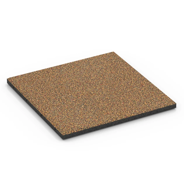 Terrassenplatte Classic von WARCO im Farbdesign Terra Cotta mit den Abmessungen 50 x 50 x 3 cm | 0,25 m². Produktfoto von Artikel 6357 in der Aufsicht von schräg vorne.