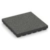 Fallschutzmatte EPDM – 210 cm von WARCO im Farbdesign Dunkelgrauer Granit mit den Abmessungen 50 x 50 x 7 cm | 0,25 m². Produktfoto von Artikel 6440 in der Aufsicht von schräg vorne.