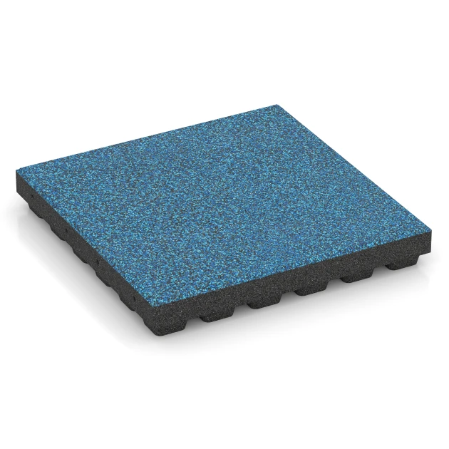 Dalle amortissante EPDM – 210 cm de WARCO en couleur Atlantique au format 50 x 50 x 7 cm | 0,25 m². La photo de l’article 6447 dans la vue complète de face.