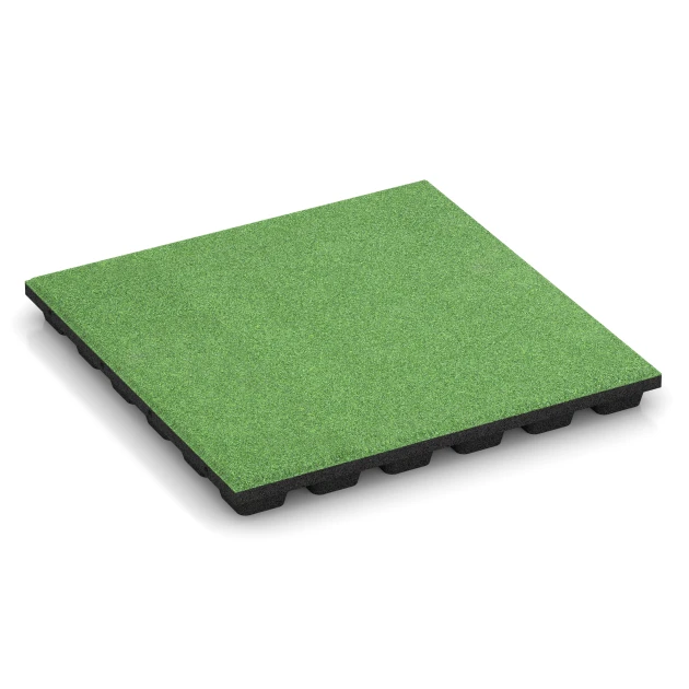 Fallschutzplatte – 170 cm von WARCO im Farbdesign Lindgrün mit den Abmessungen 50 x 50 x 4,8 cm. Produktfoto von Artikel 6137 in der Aufsicht von schräg vorne.