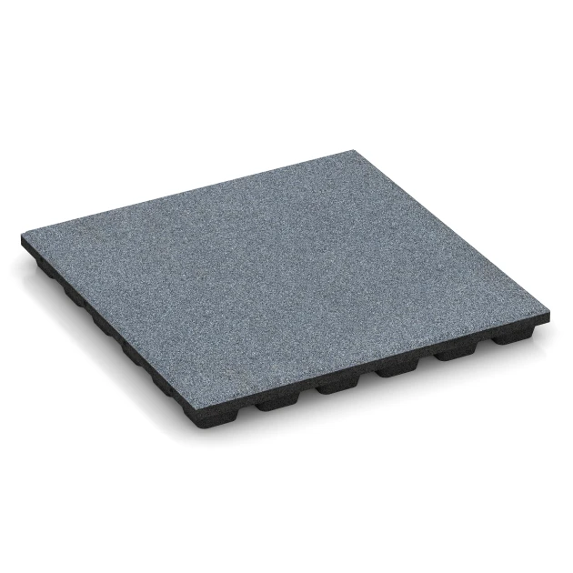 Fallschutzplatte – 170 cm von WARCO im Farbdesign Graphitgrau mit den Abmessungen 50 x 50 x 4,8 cm. Produktfoto von Artikel 6138 in der Aufsicht von schräg vorne.