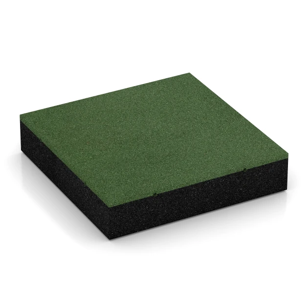 Dalles amortissantes de WARCO en couleur Vert herbe au format 50 x 50 x 11 cm. La photo de l’article 6211 dans la vue complète de face.