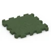 Fallschutz-Puzzlematte von WARCO im Farbdesign Grasgrün mit den Abmessungen 50 x 50 x 4 cm | 0,25 m². Produktfoto von Artikel 6304 in der Aufsicht von schräg vorne.