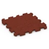 Ballspielplatte von WARCO im Farbdesign Ziegelrot mit den Abmessungen 50 x 50 x 3 cm | 0,25 m². Produktfoto von Artikel 6989 in der Aufsicht von schräg vorne.