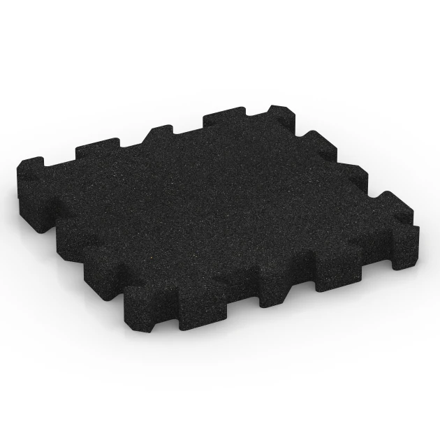 Dalle amortissante à emboîtement puzzle de WARCO en couleur Anthracite au format 50 x 50 x 6 cm | 0,25 m². La photo de l’article 6309 dans la vue complète de face.