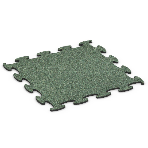 Fitness Max Floor System von WARCO im Farbdesign Englischer Rasen mit den Abmessungen 98 x 98 × 1,8 cm. Produktfoto von Artikel 6870 in der Aufsicht von schräg vorne.