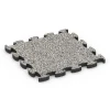 Terrassenplatte von WARCO im Farbdesign Grauer Granit mit den Abmessungen 46 x 46 × 2,8 cm. Produktfoto von Artikel 6941 in der Aufsicht von schräg vorne.