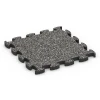 Fitness Max Floor System von WARCO im Farbdesign Dunkelgrauer Granit mit den Abmessungen 46 x 46 × 2,8 cm. Produktfoto von Artikel 6877 in der Aufsicht von schräg vorne.