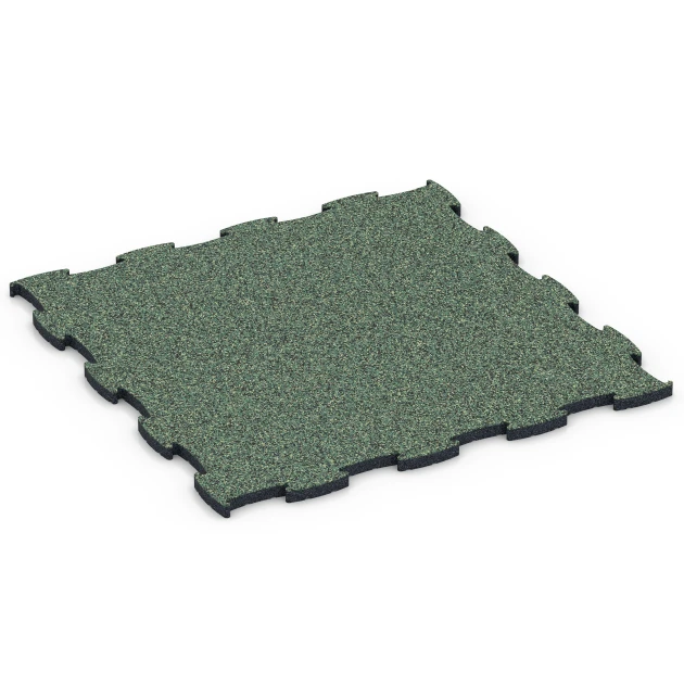 Fitness Active Floor System von WARCO im Farbdesign Englischer Rasen mit den Abmessungen 97,1 x 97,1 x 2,8 cm | 0,94 m². Produktfoto von Artikel 6852 in der Aufsicht von schräg vorne.