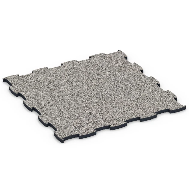 Dalle Fitness Max de WARCO en couleur Granit gris au format 97,1 x 97,1 x 2,8 cm. La photo de l’article 6887 dans la vue complète de face.