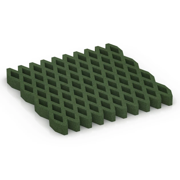 Dalle gazon antichute de WARCO en couleur Vert herbe au format 100 × 100 × 8 cm. La photo de l’article 7014 dans la vue complète de face.
