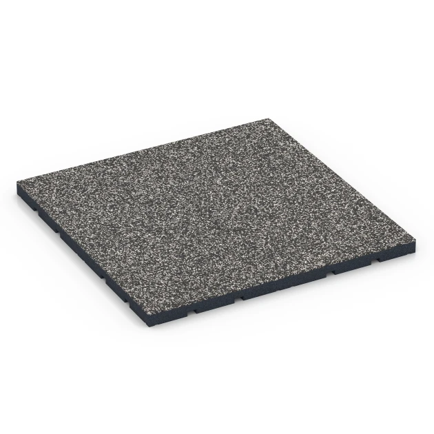 Revêtement sportif extérieur de WARCO en couleur Granit gris foncé au format 60 x 60 x 3 cm | 0,36 m². La photo de l’article 7132 dans la vue complète de face.