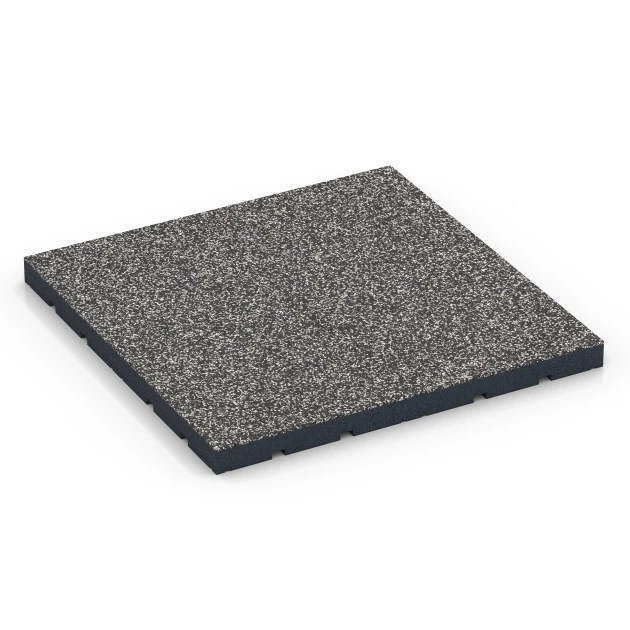 Revêtement sportif extérieur de WARCO en couleur Granit gris foncé au format 60 x 60 x 4 cm | 0,36 m². La photo de l’article 7141 dans la vue complète de face.