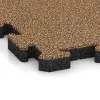 La vue détaillée sur les bords du produit WARCO 3419, Tapis de Protection Fitness HD, au format 1000 x 1000 x 40 mm, en couleur Maroc.