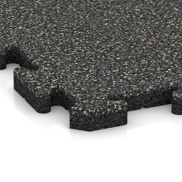 La vue détaillée sur les bords du produit WARCO 2725, Dalle plage de piscine, au format 500 x 500 x 30 mm, en couleur Granit foncé.