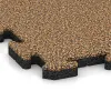 Detailaufnahme der Randausprägung von WARCO-Produkt 4102, Ballspielplatte, Format 500 x 500 x 30 mm, Farbe Rattan Lounge.