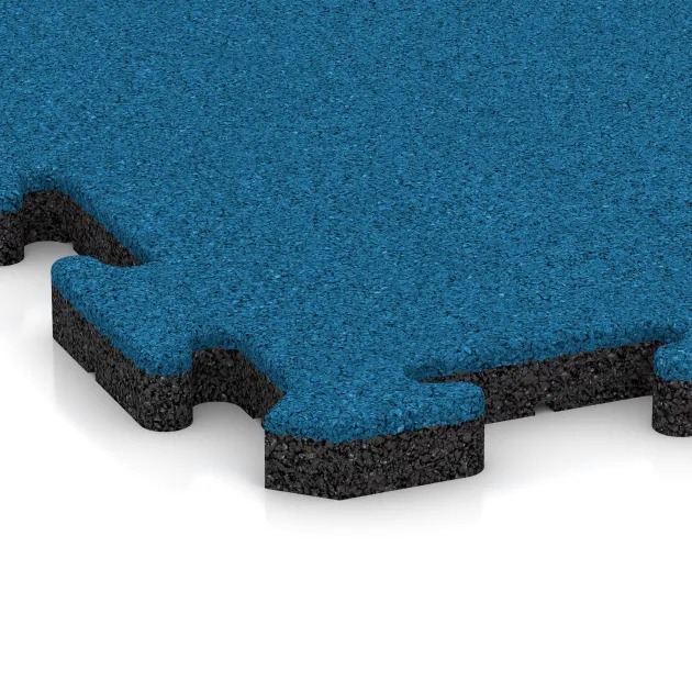 Detailaufnahme der Randausprägung von WARCO-Produkt 5296, Poolfliese, Format 500 x 500 x 30 mm, Farbe Himmelblau.