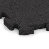 Detailaufnahme der Randausprägung von WARCO-Produkt 3324, Spiel-Bodenbelag, Format 100 x 100 x 3 cm | 1,00 m², Farbe Anthrazit.
