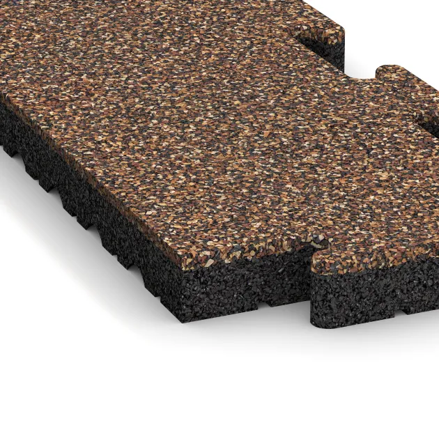 Detailaufnahme der Randausprägung von WARCO-Produkt 4946, Randplatte, Format 500 x 235 x 40 mm, Farbe Bast & Borke.
