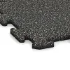 Detailaufnahme der Randausprägung von WARCO-Produkt 0124, Poolumrandung, Format 500 x 500 x 18 mm, Farbe Dunkelgrauer Granit.