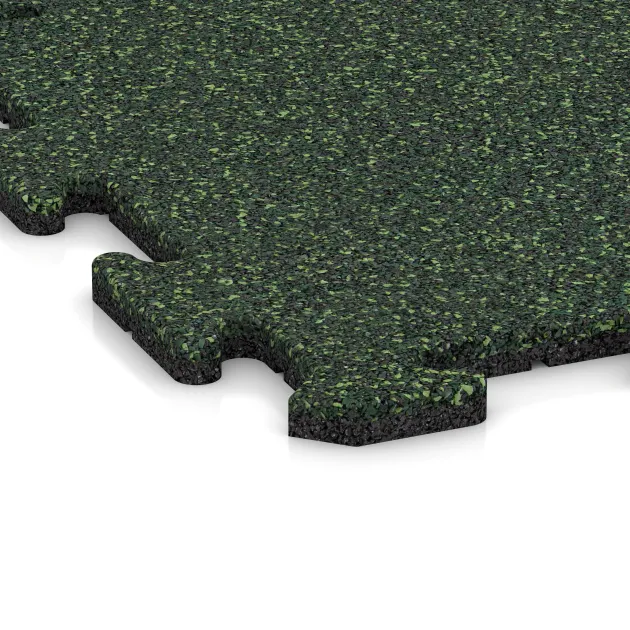 La vue détaillée sur les bords du produit WARCO 0127, Dalle bord de piscine, au format 500 x 500 x 18 mm, en couleur Pelouse anglaise.