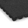 Detailaufnahme der Randausprägung von WARCO-Produkt 0654, Wandschutzplatte, Format 500 x 500 x 45 mm, Farbe Anthrazit.