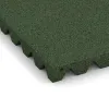 Detailaufnahme der Randausprägung von WARCO-Produkt 3864, Schallschutzplatte, Format 500 x 500 x 45 mm, Farbe Grasgrün.
