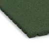 Detailaufnahme der Randausprägung von WARCO-Produkt 5659, Fallschutzmatte 3 cm - EN 1177 ≤ 90 cm, Format 1000 x 1000 x 30 mm, Farbe Grasgrün.