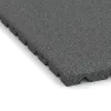 Detailaufnahme der Randausprägung von WARCO-Produkt 5658, Fallschutzmatte 3 cm - EN 1177 ≤ 90 cm, Format 1000 x 1000 x 30 mm, Farbe Schiefergrau.