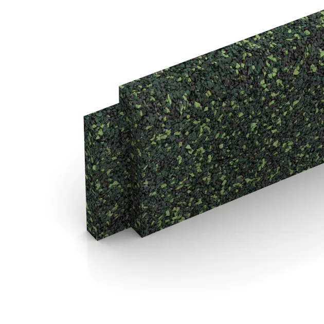 Detailaufnahme der Randausprägung von WARCO-Produkt 2259, Wandschutz Sockelleiste, Format 750 x 20 x 80 mm, Farbe Englischer Rasen.