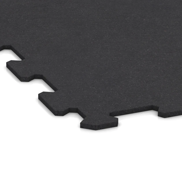 La vue détaillée sur les bords du produit WARCO 1064, Sol de Fitness Compact, au format 970 x 970 x 8 mm | 0,94 m, en couleur Antracite mat.