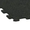 Detailaufnahme der Randausprägung von WARCO-Produkt 1058, Fitnessboden Kompakt, Format 970 x 970 x 8 mm | 0,94 m, Farbe Leicht Grün Gesprenkelt.