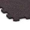 La vue détaillée sur les bords du produit WARCO 1126, Sol de Fitness Compact, au format 970 x 970 x 16 mm, en couleur Rouge doux moucheté.