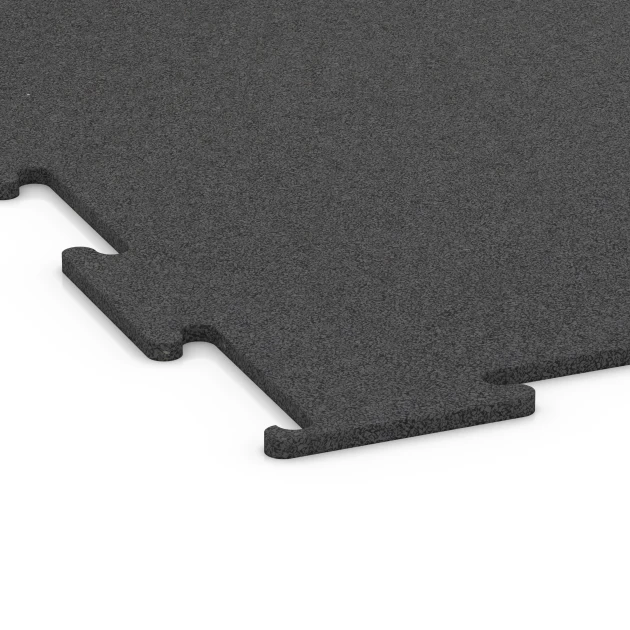 La vue détaillée sur les bords du produit WARCO 6455, Sol de Fitness Compact, au format 50 × 50 × 0,8 cm, en couleur Anthracite.