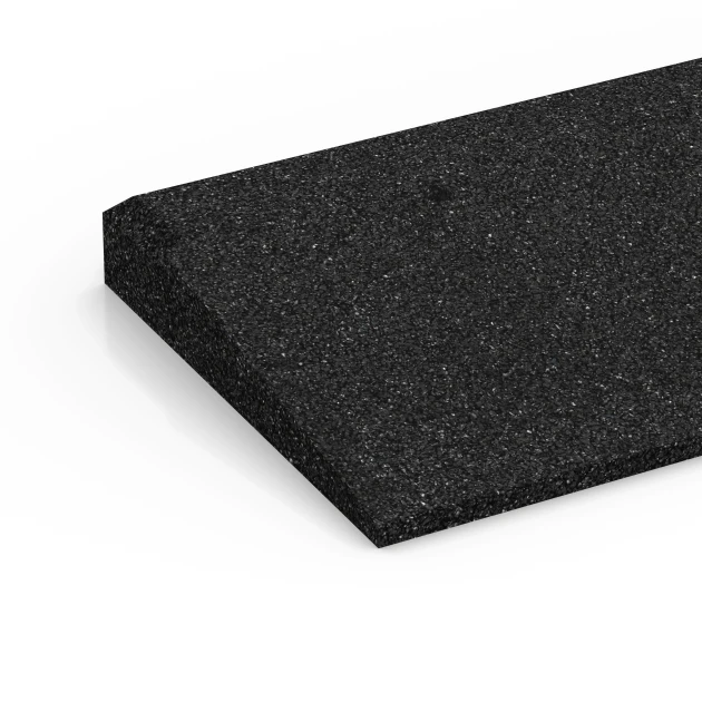 Detailaufnahme der Randausprägung von WARCO-Produkt 6597, Übergangsrampe, Format 100 × 25 cm | 1 < 4,5 cm, Farbe Anthrazit.