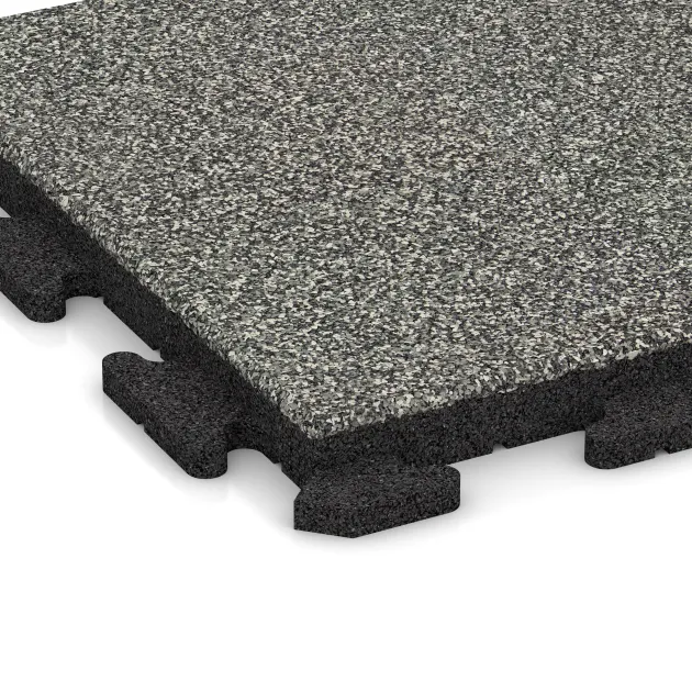 Detailaufnahme der Randausprägung von WARCO-Produkt 1298, Gehwegplatte Classic, Format 500 x 500 x 40 mm, Farbe Grauer Granit.