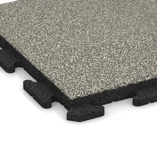 La vue détaillée sur les bords du produit WARCO 1299, Dalles pour allées Classic, au format 500 x 500 x 40 mm, en couleur Granit clair.