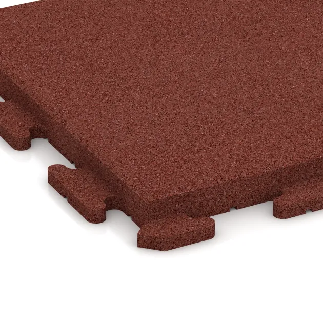 Detailaufnahme der Randausprägung von WARCO-Produkt 1387, Gehwegplatte Classic, Format 500 x 500 x 40 mm, Farbe Ziegelrot.