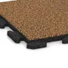 Detailaufnahme der Randausprägung von WARCO-Produkt 1210, Poolfliese Classic, Format 500 x 500 x 30 mm, Farbe Terra Cotta.