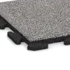 Detailaufnahme der Randausprägung von WARCO-Produkt 4617, Poolfliese Classic, Format 500 x 500 x 30 mm, Farbe Grau Melange.