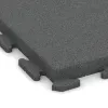Detailaufnahme der Randausprägung von WARCO-Produkt 1481, Gehwegplatte Classic, Format 500 x 500 x 50 mm, Farbe Schiefergrau.