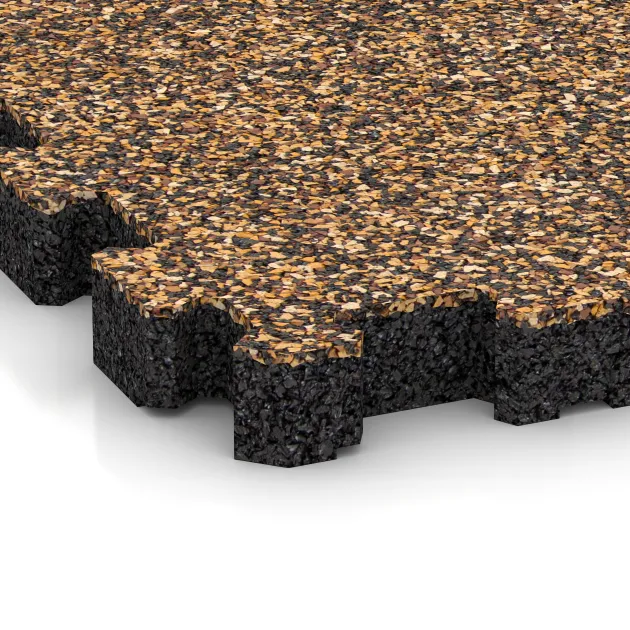 Detailaufnahme der Randausprägung von WARCO-Produkt 5235, Poolfliese Fugenlos, Format 306 x 306 x 30 mm, Farbe Rattan Lounge.