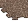 Detailaufnahme der Randausprägung von WARCO-Produkt 1024, Fitnessboden Kompakt, Format 970 x 970 x 8 mm | 0,94 m, Farbe Bast & Borke.