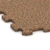 Detailaufnahme der Randausprägung von WARCO-Produkt 0962, Fitnessboden Kompakt, Format 485 x 485 x 16 mm | 0,235 m², Farbe Terra Cotta.