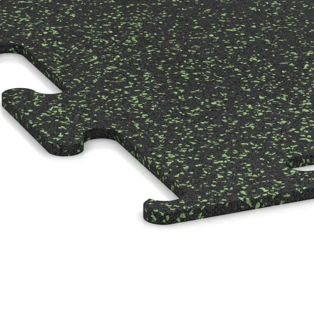 La vue détaillée sur les bords du produit WARCO 3755, Revêtement sportif Fitness Performance Elite, au format , en couleur Vert doux moucheté.