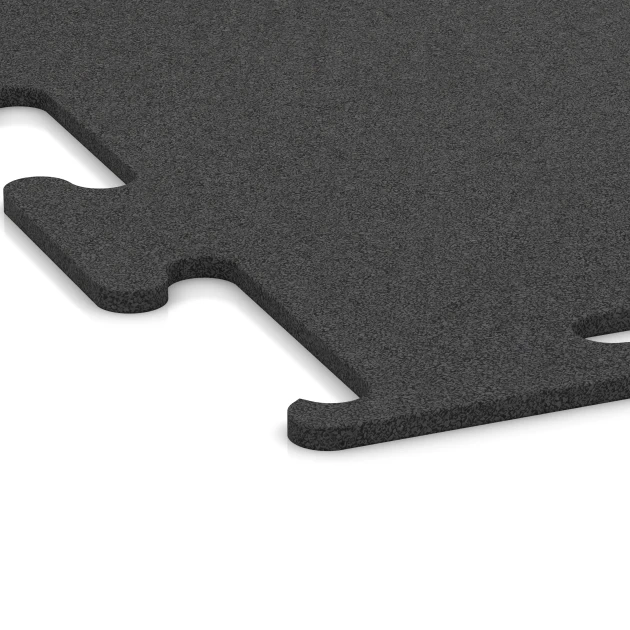 La vue détaillée sur les bords du produit WARCO 3749, Fitness Performance Elite Revêtement Sportif, au format 50 x 50 x 1 cm | 0,25 m², en couleur Anthracite.