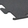 Detailaufnahme der Randausprägung von WARCO-Produkt 3765, Fitness Performance Elite Trainingsboden, Format 500 x 500 x 10 mm, Farbe Leicht Rot Gesprenkelt.