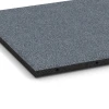 Detailaufnahme der Randausprägung von WARCO-Produkt 6130, Fallschutzplatte – 95 cm, Format 50 x 50 x 3 cm, Farbe Graphitgrau.