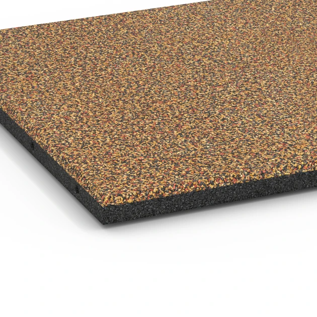 Detailaufnahme der Randausprägung von WARCO-Produkt 6357, Terrassenplatte Classic, Format 50 x 50 x 3 cm | 0,25 m², Farbe Terra Cotta.