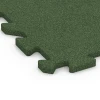 Detailaufnahme der Randausprägung von WARCO-Produkt 6985, Fitness Bodenschutzmatte, Format 50 x 50 x 2 cm | 0,25 m², Farbe Grasgrün.